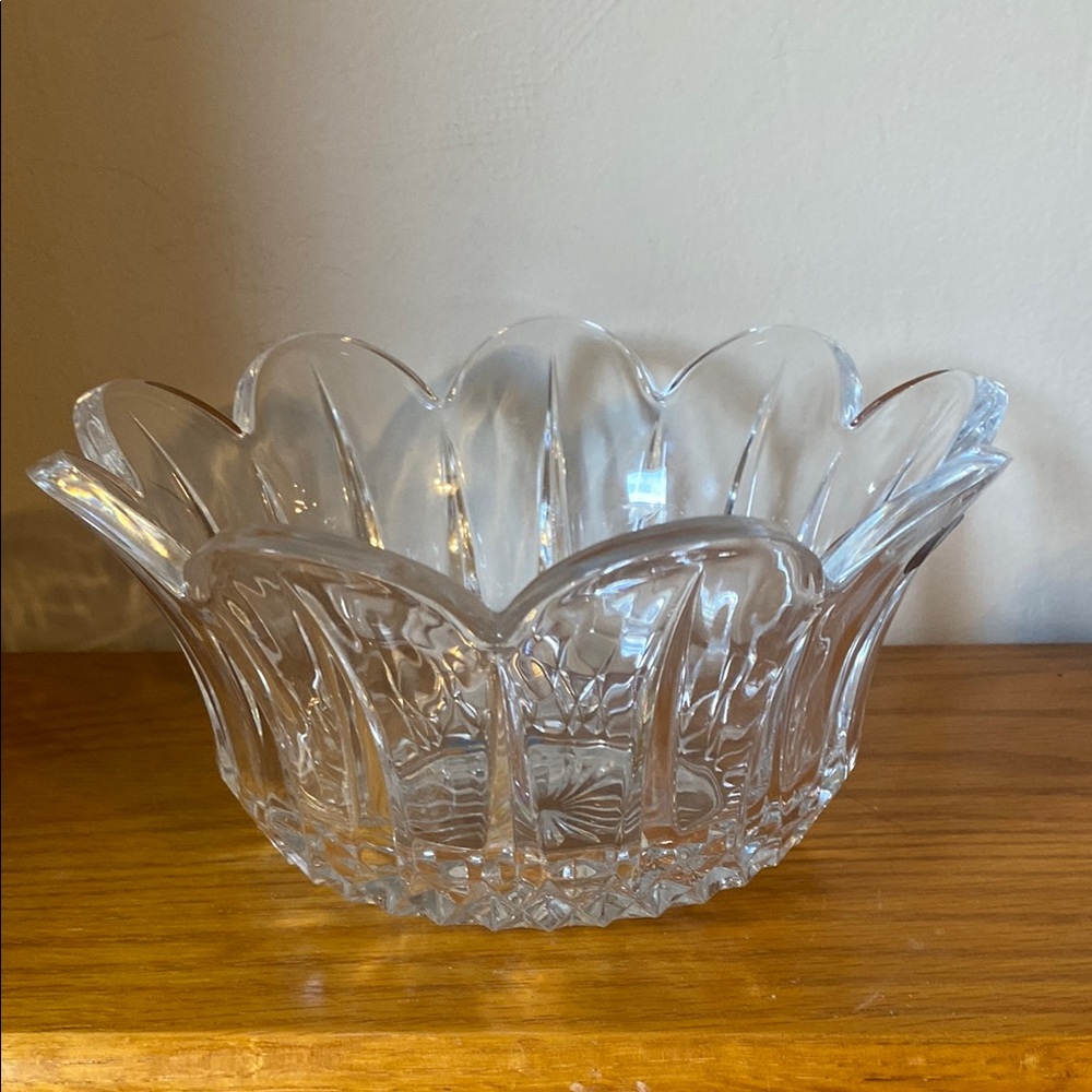 Elegant Clear Crystal Dish Vintage